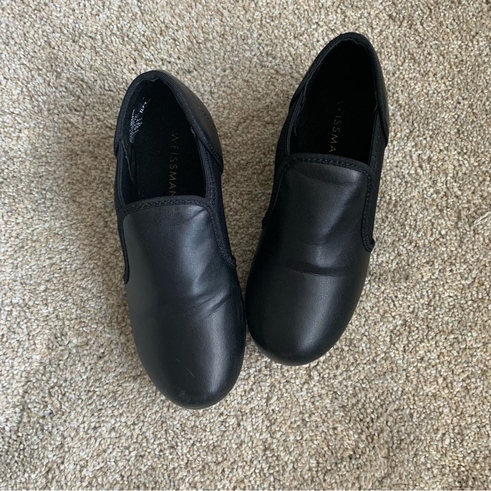 Black Slip-On Tap Shoes